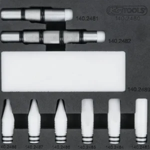 Set mandrini antiritorno KS Tools 10 pezzi 140.2480