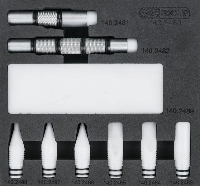 Set mandrini antiritorno KS Tools 10 pezzi 140.2480