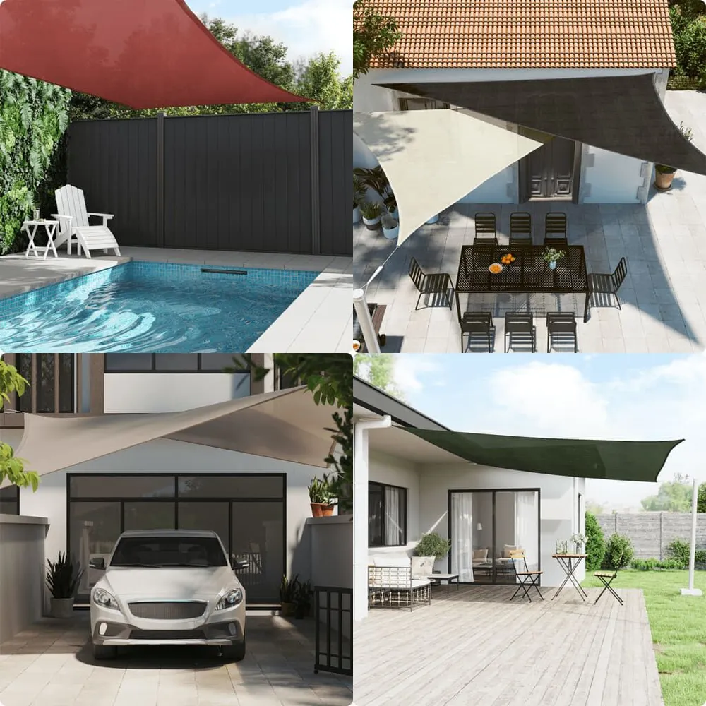 Vela Parasole 160 g/m² Verde Evidente 3/4x2 m HDPE