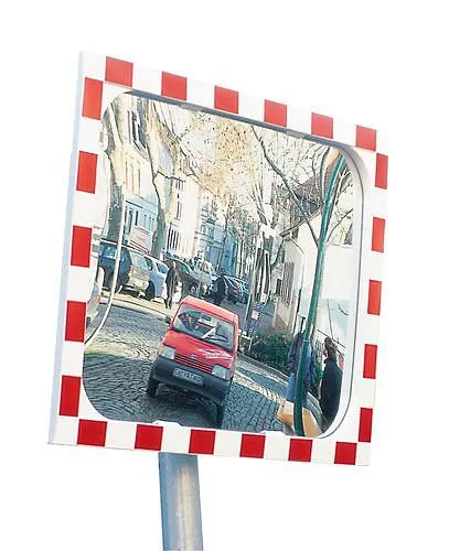 Specchio stradale DENIOS Diamond vetro di sicurezza Sekurit 400 x 600 mm 271-599