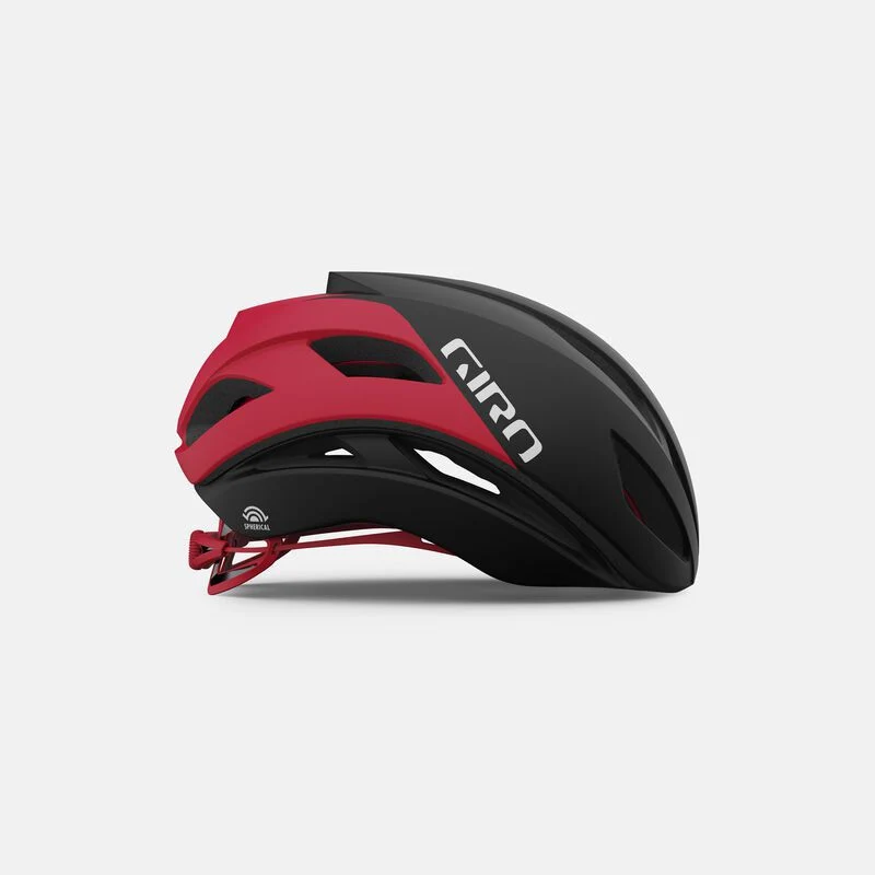 Giro Casco Eclipse Spherical Satino Black/White/Red