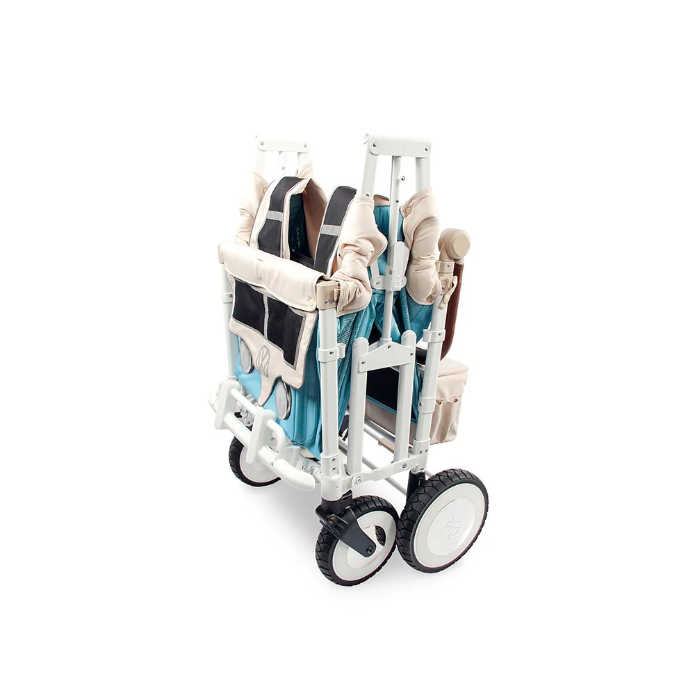 WonderFold VW Edition Quad Stroller Bondi Blue