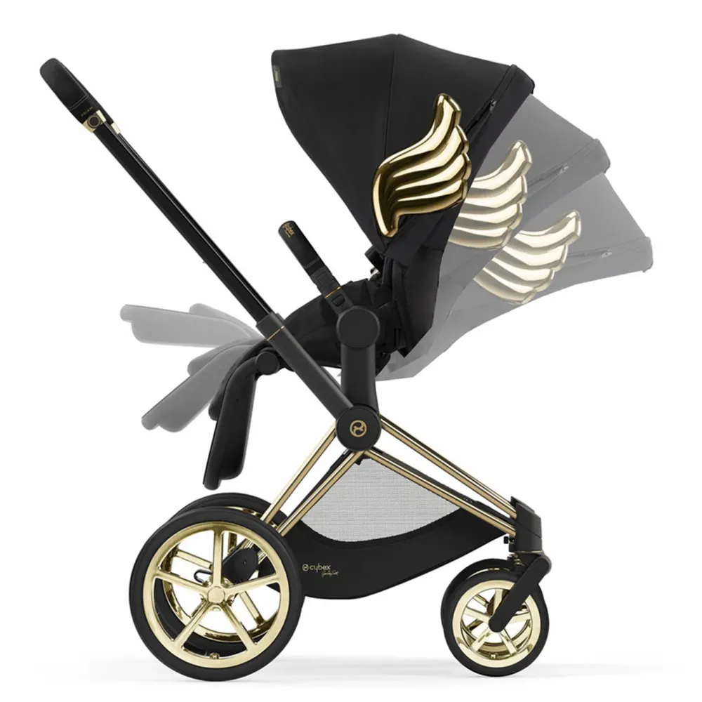 CYBEX Priam 4 JS Wings One Box - Nero puro