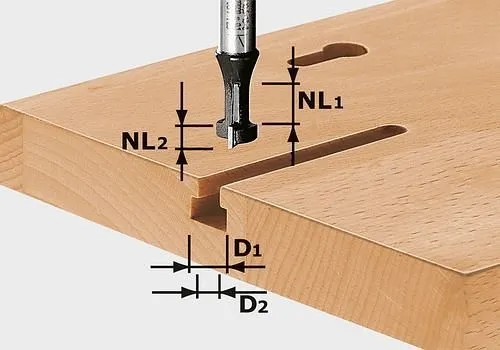 Fresa per cave T Festool HW S8 D10.5 / NL13 491035