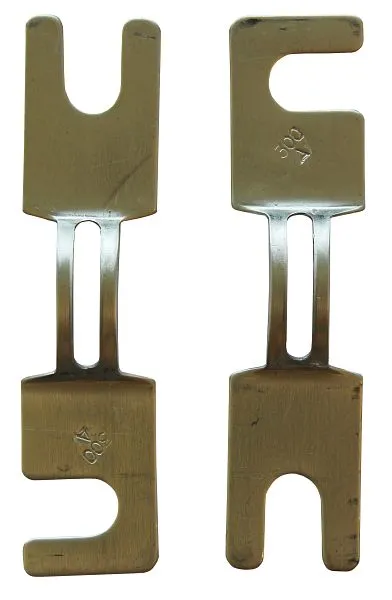 Fusibile ELMAG alluminio 400 per EUROSTART 1000 2000 automatico (2 pezzi) - L155xL43mm 54680