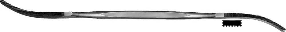 VALLORBE Lima curva grossa per meccanica di precisione Lunghezza 180 mm SH 0 / DH 1