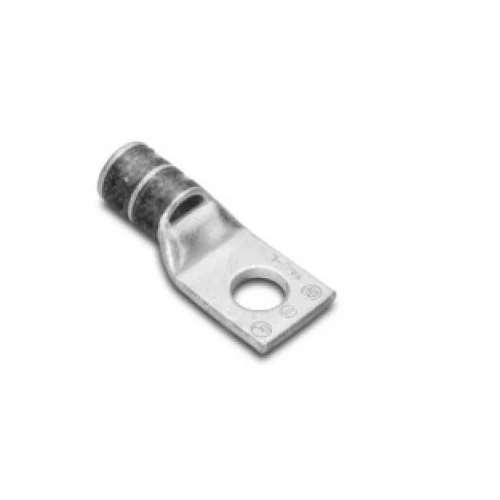 Burndy YAV25LTC14FX 1/0 AWG Flex 1/4" Stud 1 Hole Minimo Barrel Copper Lug Inspection Window