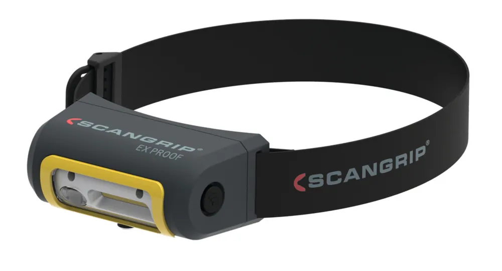 SCANGRIP Lampada frontale LED ATEX con batteria, Modello: EXVIEW