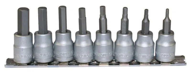 Le migliori offerte per Teng Tools 3/8" Hex Bit Socket Clip Rail Set AF 8pcs M3811
