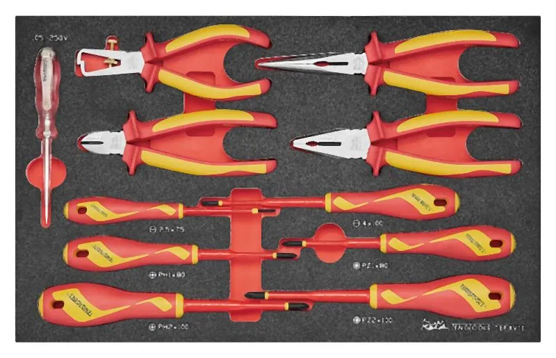 Set di cacciaviti e pinze isolate Teng Tools FOAM3 11 pezzi TEFXV11