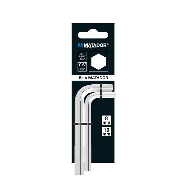 MATADOR set di cacciaviti offset corti esagonali 15 / 2 / 25 / 3 mm 0440 9040