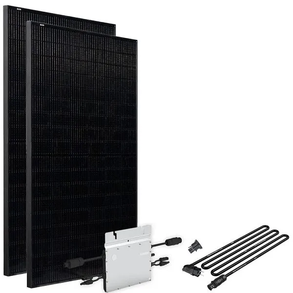Offgridtec Solar-Direct 820W HM-800 Centrale elettrica da balcone Presa Schuko pieno nera - 5m - Senza staffa 4-01-016030-032