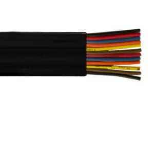 1000' 10 AWG 5C Flat Festoon Polyvinyl Chloride 600V Nero puro Cable