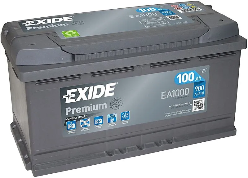 Batteria di avviamento EXIDE Eccezionale EA 1000 Pb 101 009700 20
