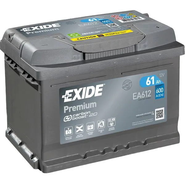 Batteria di avviamento EXIDE Di pregio EA 612 Pb 101 009201 20