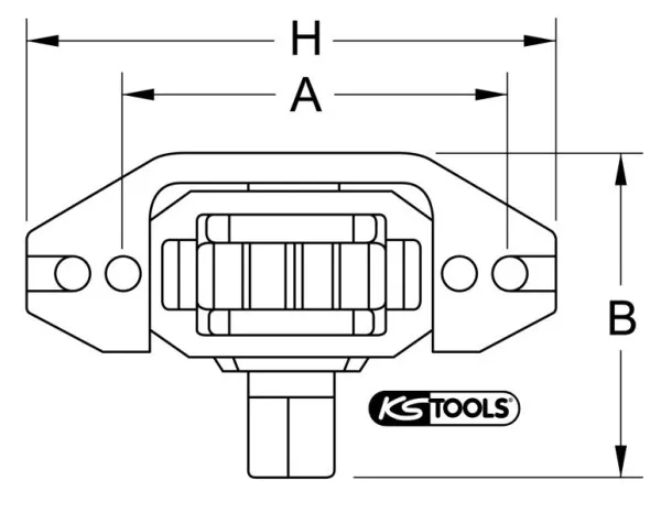 Dispositivo di avviamento motore KS Tools per Iveco 70x125mm 460.3980