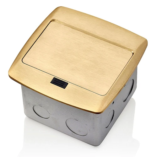 Leviton 20A 125V Pop Up Floor Box Tamper Resistant Outlet Ottone PFTR2-BR