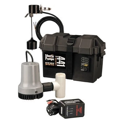 Liberty Pumps 441 Battery Back-Up Emergency Sump Pump System per Terreni Fangosi
