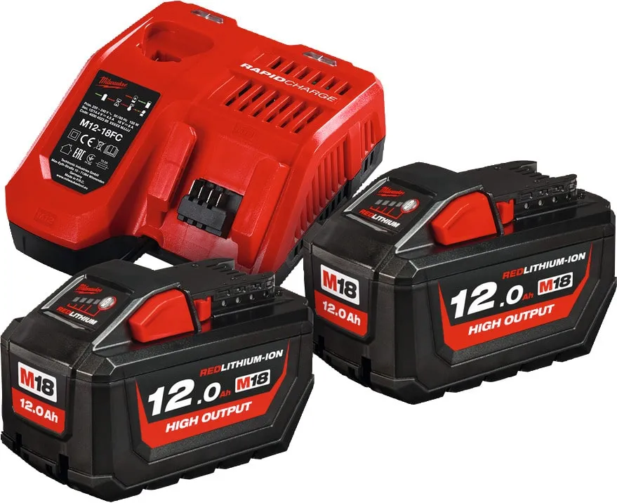 MILWAUKEE Starter set batteria High Output, 12,0 Ah, Modello: M18HNRG12