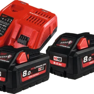 MILWAUKEE Starter set batteria High Output, 8,0 Ah, Modello: M18HNRG8