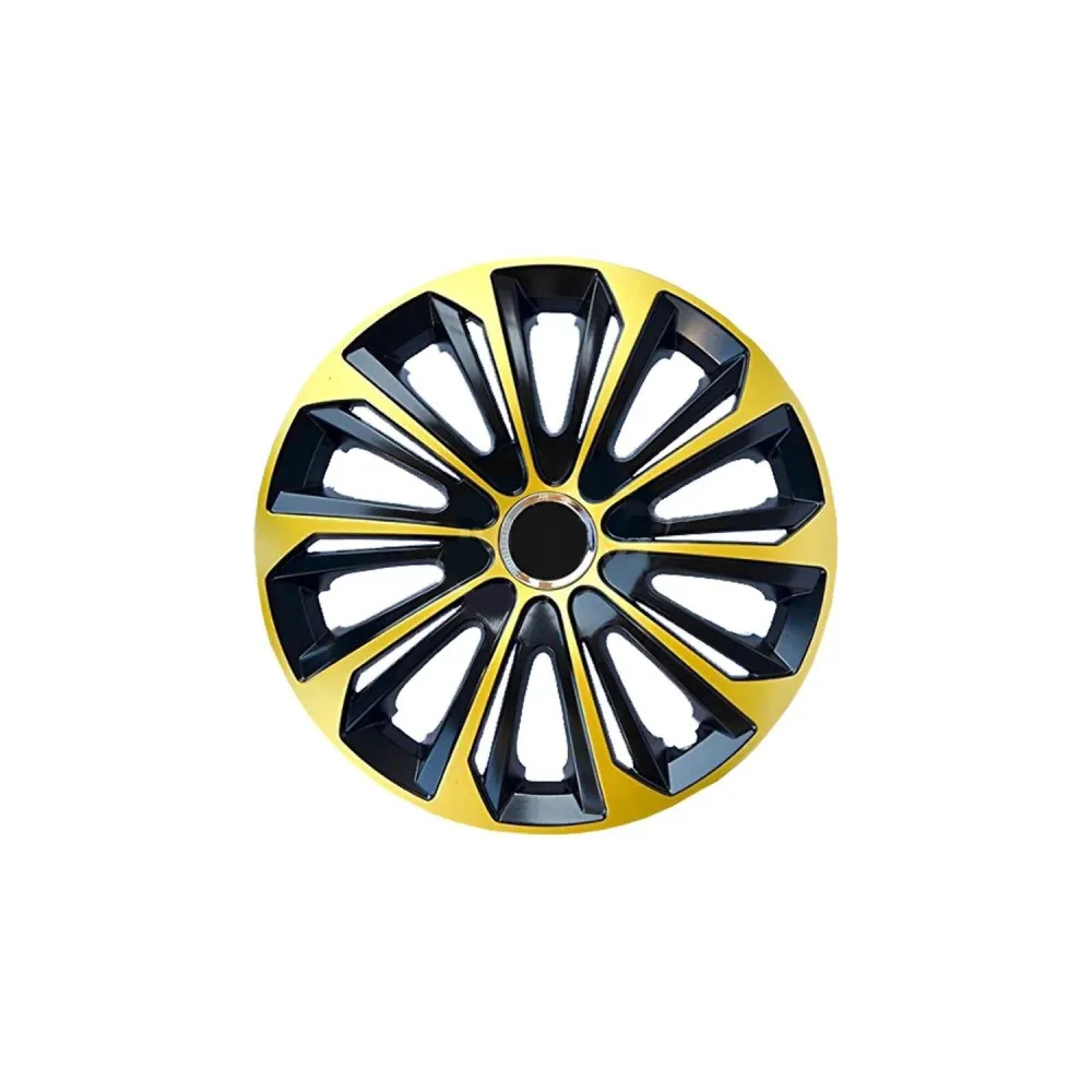 NRM PIÙ STRONG GOLD BLACK 16'' gold-black hubcaps 4 pieces