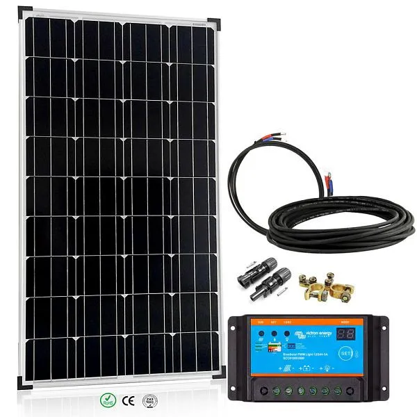 Offgridtec Avviatore di base per sistema solare da 150 Watt 150 W / 12 V - regolatore di carica solare per modulo solare 4...