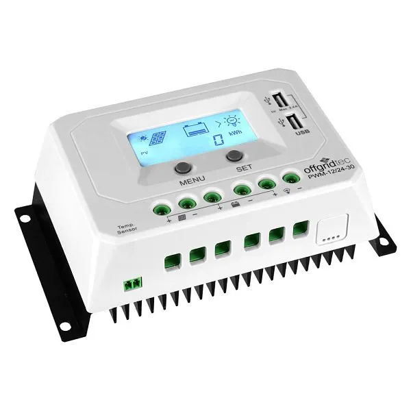 Offgridtec PWM Pro regolatore di carica 12V/24V 30A USB 1-01-010920