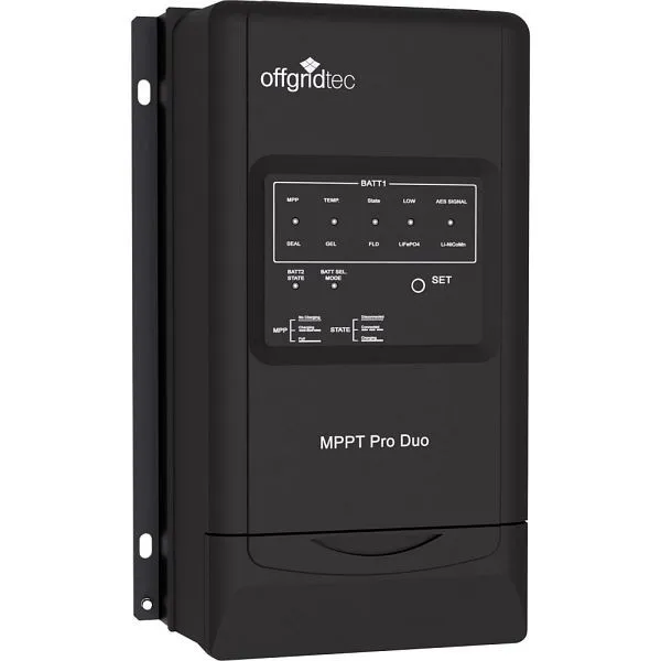 Regolatore di carica Offgridtec MPPT Pro Duo 30A 12V 24V per due circuiti batteria 1-01-011200