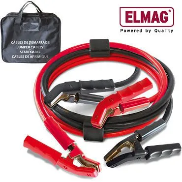 Set di cavi jumper ELMAG max 1000 terminali polari del tutto isolati 2 x 5 m 50 mm² inclusa protezione da tensione borsa p...
