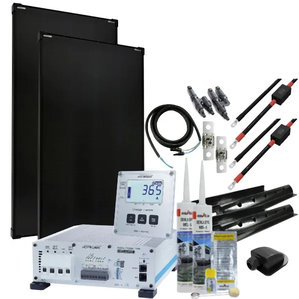 Sistema solare per camper Offgridtec mTriple con 1 caricatore triplo VBCS da 180 W 45/30/350 e display di controllo della...