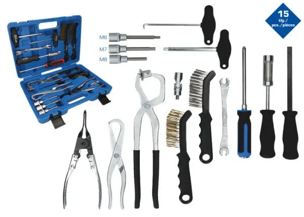 Brilliant Tools Set di attrezzi universali per tamburo e disco freno 15 pezzi BT701250