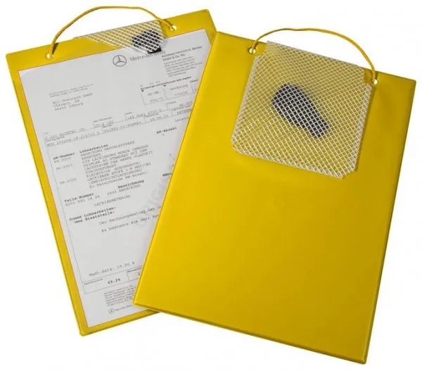 Borsa per ordini Eichner "Plus" con scomparto per chiavi gialla misura: DIN A4 UI: 10 pezzi 9015-00389