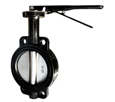 2-1/2" Nominal DI BFV Wafer/Lever Duct Disc/Buna-N-Seat 9650L2.5