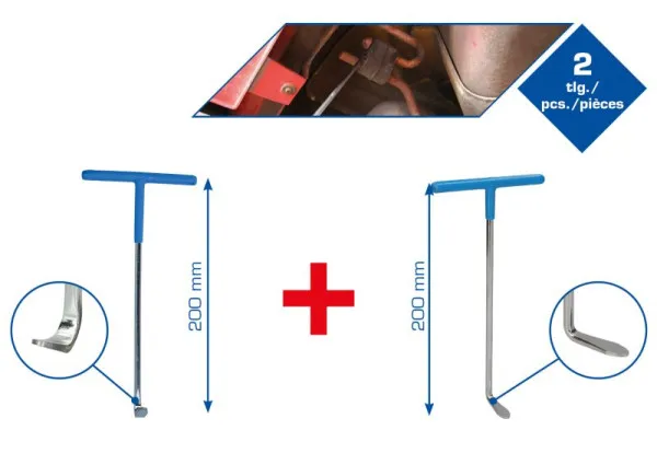 Brilliant Tools Gancio di scarico per tirante Set 2 pezzi BT601050