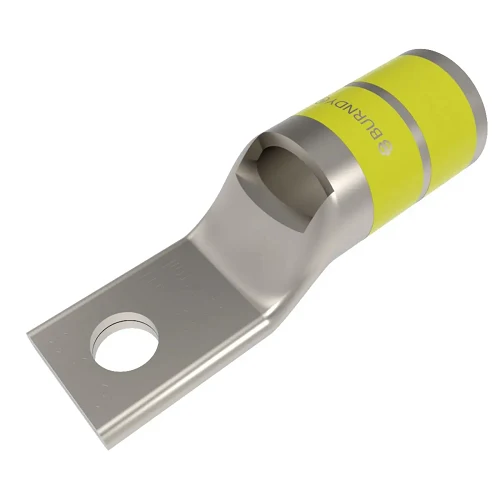 Burndy YA29LENT516 250 MCM 5/16" Stud 1 Hole Inspection Window Convenzionale Barrel Copper Terminal Lug