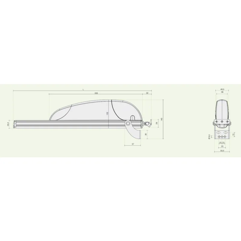 Comunello Attuatori Airwin A65 3W-Net 230V con Cremagliera