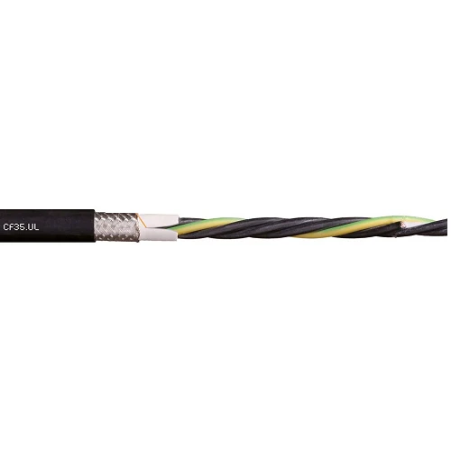 Igus CF35-UL-160-04 6 AWG 4C Stranded Bare Rame lucido Shielded TC Braid PVC 1000V Chainflex CF35-UL Motor Cable