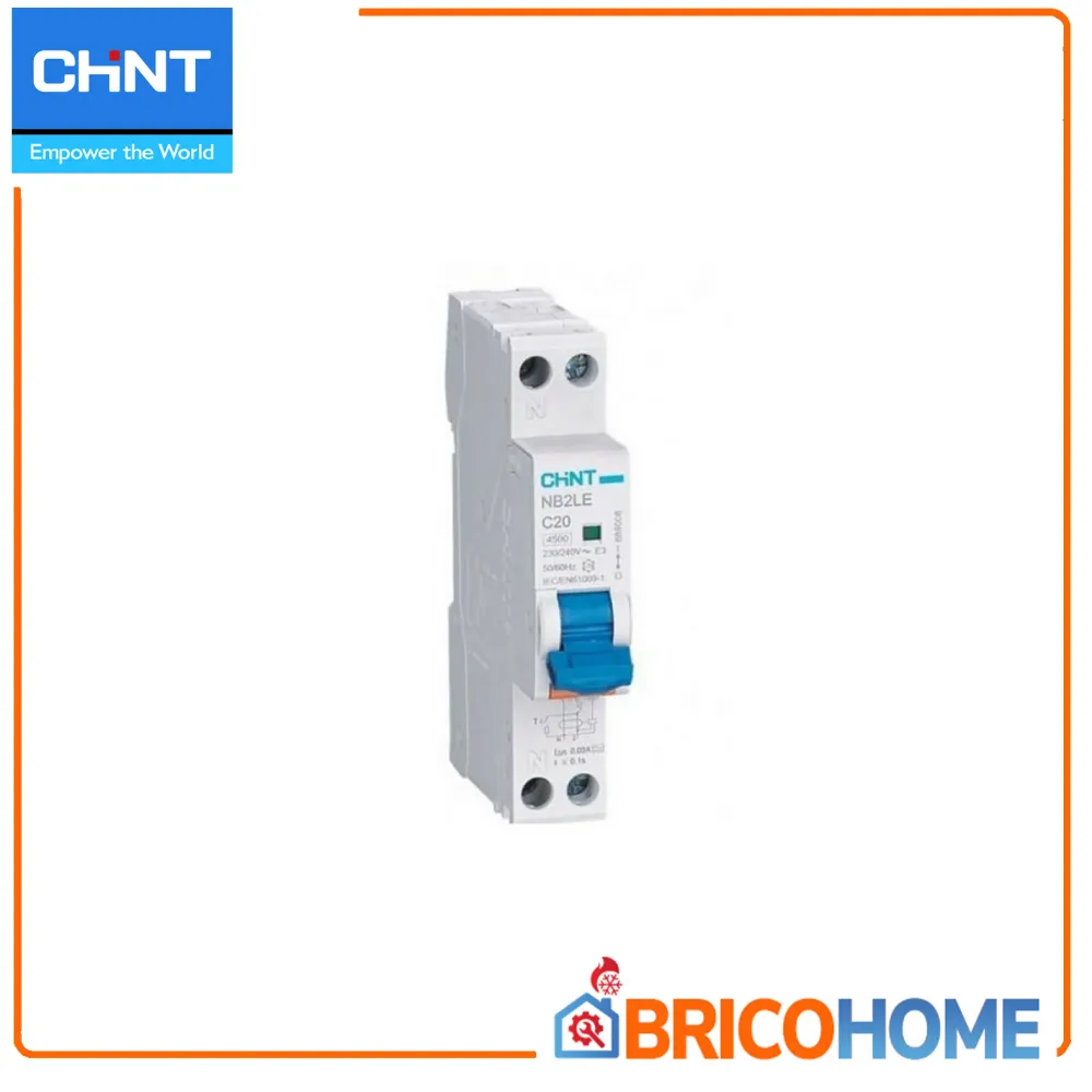 Magnetothermischer Differentialschalter 2 Module 1P+N 30mA 4,5kA Kurve C Typ - CHINT Discount