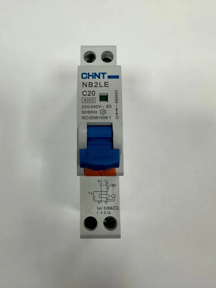 Magnetothermischer Differentialschalter 2 Module 1P+N 30mA 4,5kA Kurve C Typ - CHINT Discount
