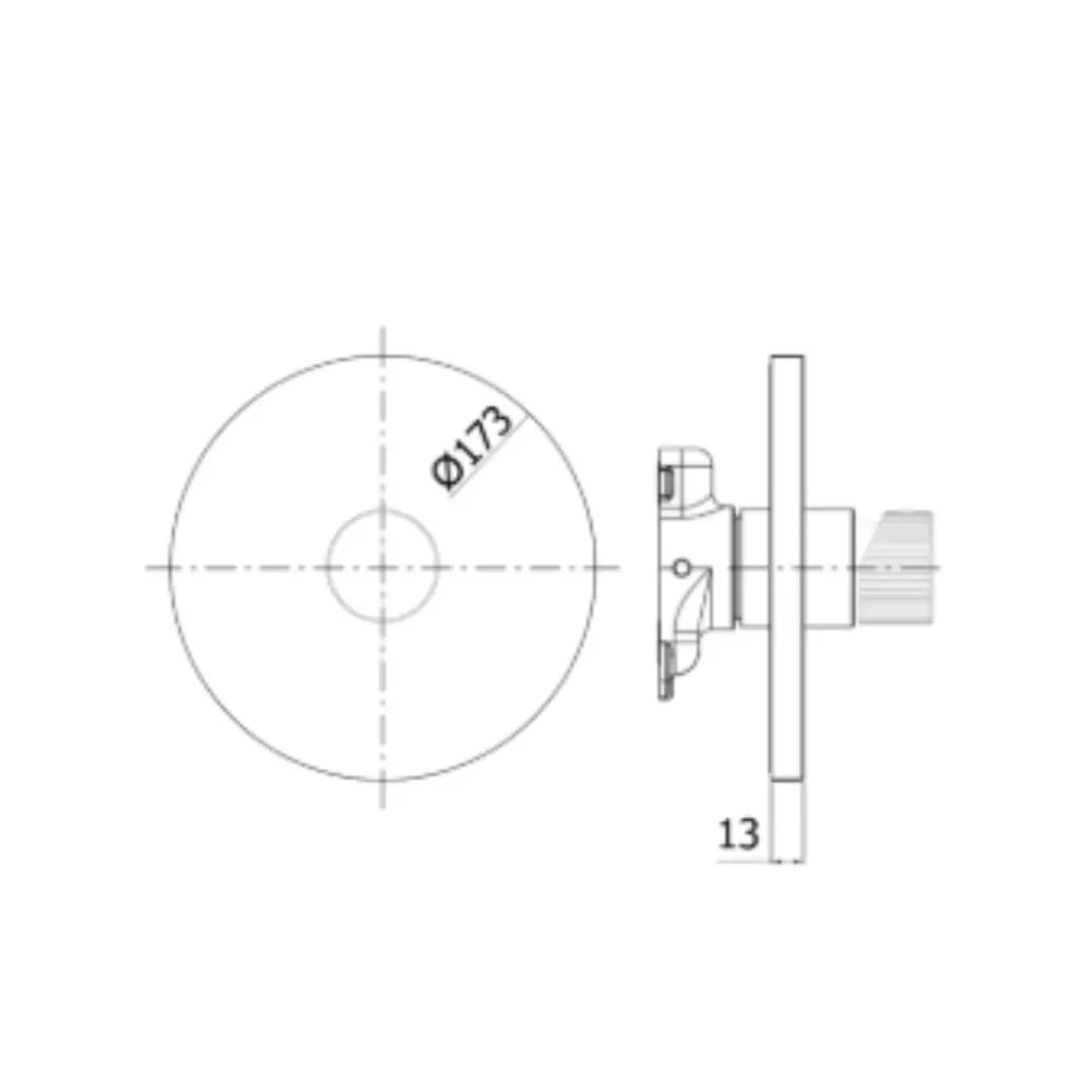 Miscelatore incasso PBOX 010 piastra abs serie Jo Paffoni
