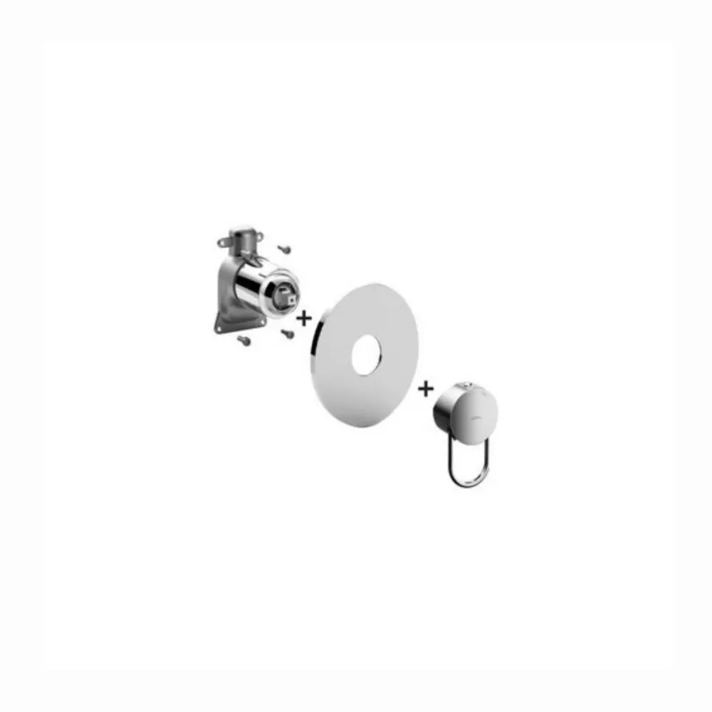 Miscelatore incasso PBOX 010 piastra abs serie Joker Paffoni