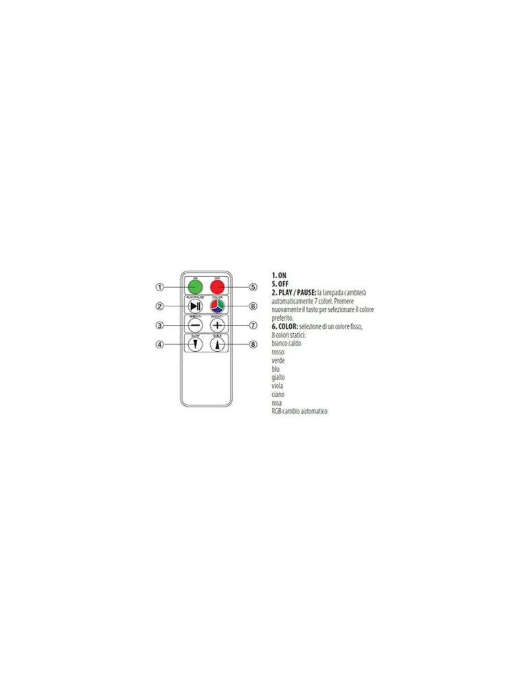 Sfera LED RGB Ricarica Solare 25cm con Telecomando - Velamp SL528