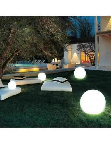 Sfera LED RGB Ricarica Solare 25cm con Telecomando - Velamp SL528