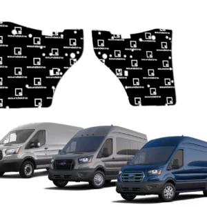 SoundSkins | 2015+ Ford Transit Front Doors 2 Pc Sound Deadening Vehicle Specific Kit | SSK-TRNST2DR | 3 Layers (Acoustic...