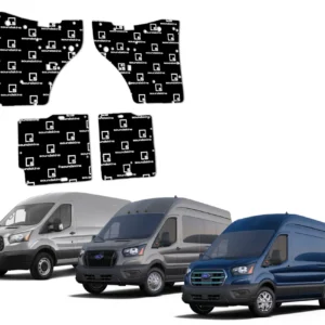 SoundSkins | 2015+ Ford Transit Front & Rear Doors 4 Pc Sound Deadening Vehicle Specific Kit | SSK-TRNST4DR | 3 Layers (Ac...