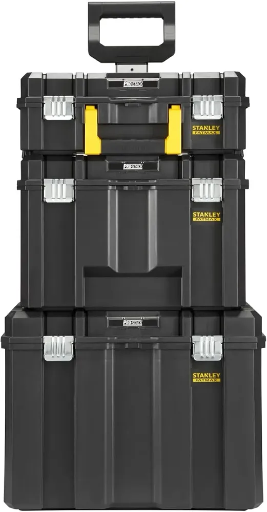 Stanley FATMAX FMST75753‑9 Pro‑Stack Trolley 3‑‑1, Torretta Mobile con Ruote