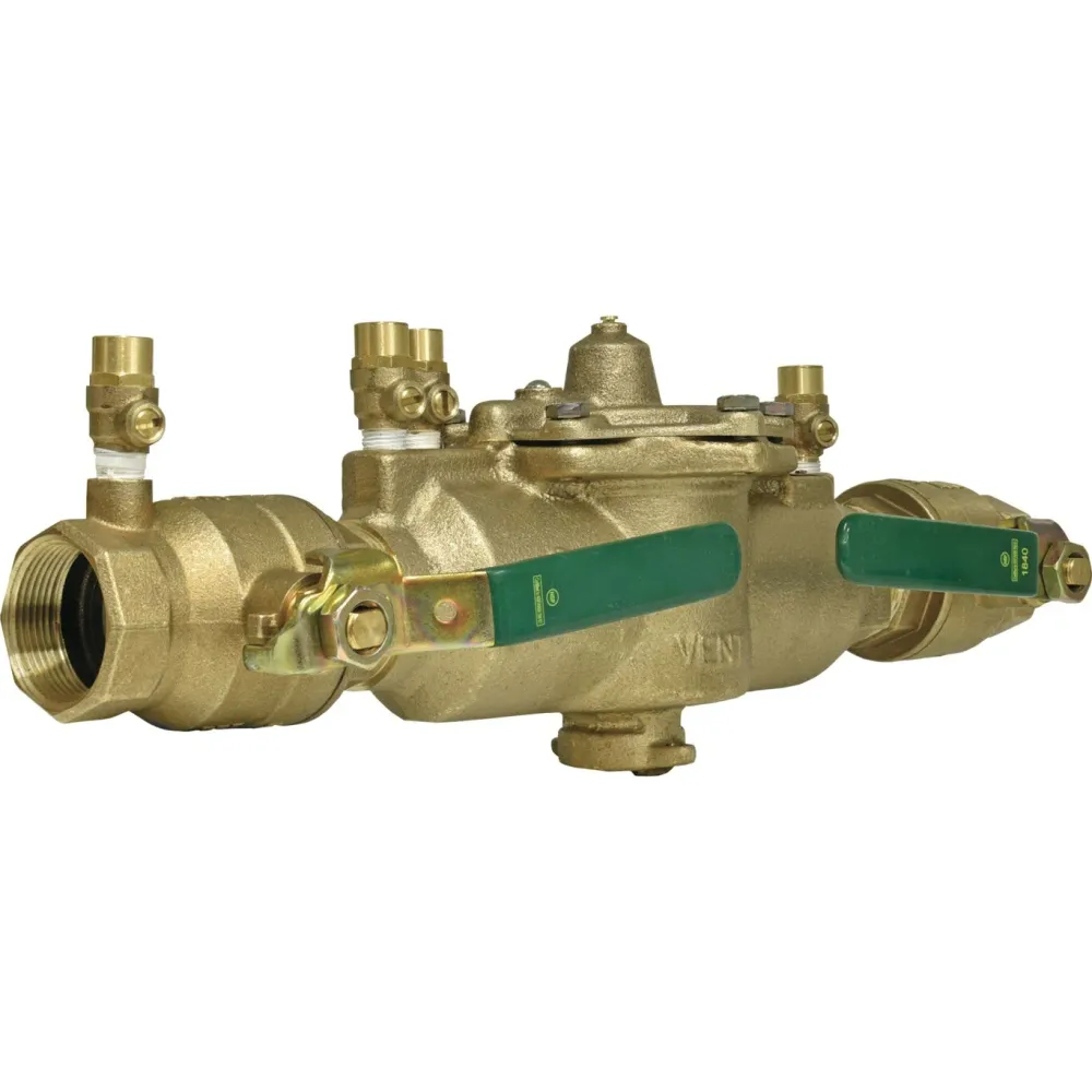 Watts -LF009M2QTFS - 1 1/2 Lead Free Reduced Pressure Zone Backflow Preventer Assembly, 1/4 Turn Shutoff Valves, Lever Han...