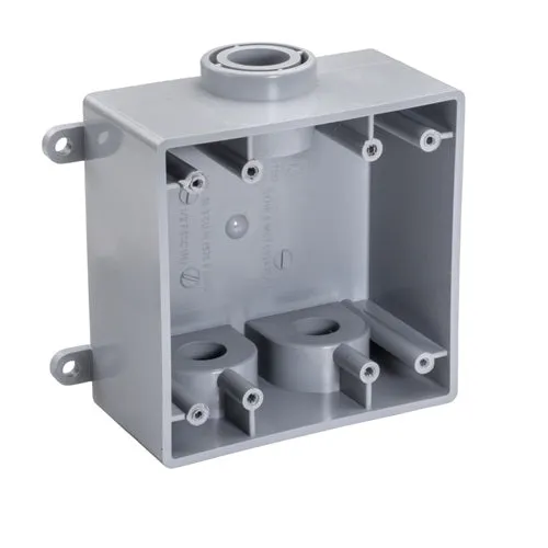 1" Weatherproof Box Two Gang FSCC Type 1306 (Pack 10)