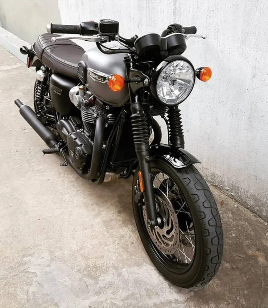 Front Mudguard Triumph from 2016 Duckbill Lucido Black finish
