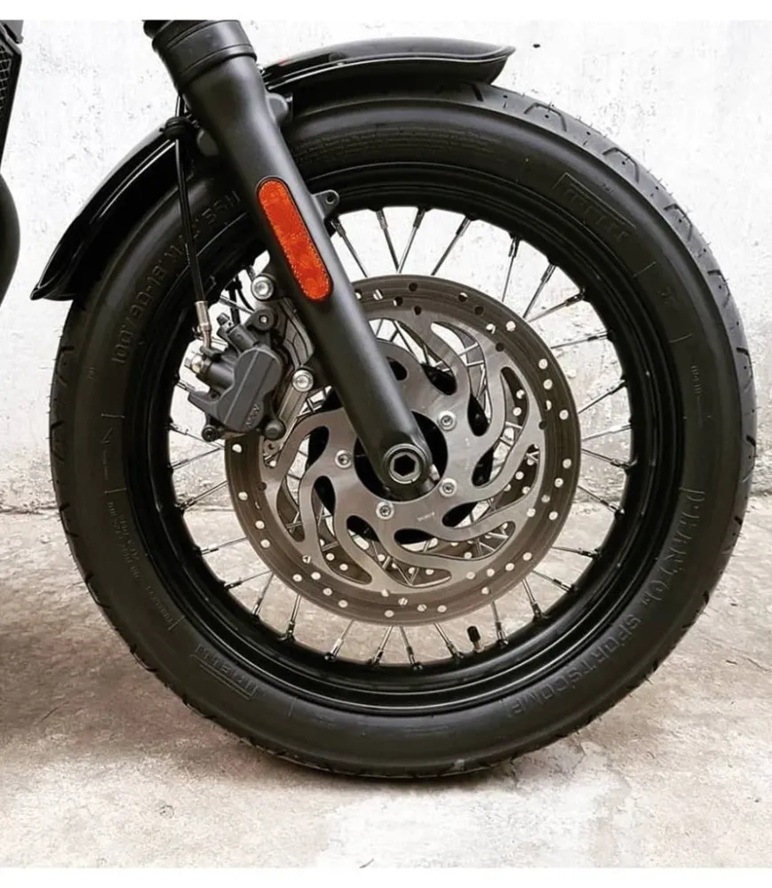 Front Mudguard Triumph from 2016 Duckbill Lucido Black finish